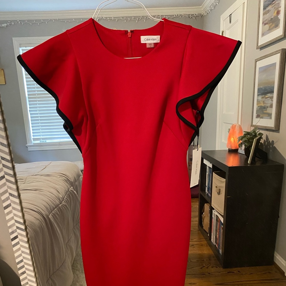 Calvin Klein Red Dress NWT